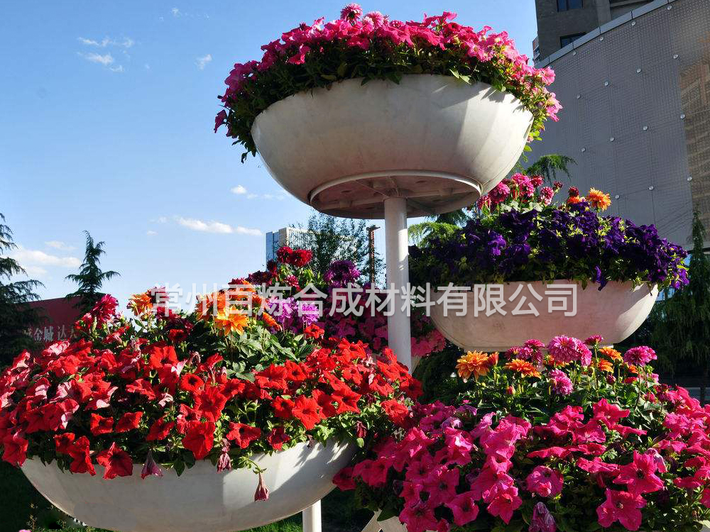 立體(tǐ)組合玻璃鋼花盆 立(lì)體組合玻璃(lí)鋼花盆