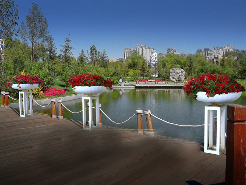 園林（lín）綠化使（shǐ）用玻璃鋼花盆好不好